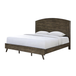 The Rex Bed in Walnut Brown is a marvel of both form and function. Including a headboard, footboard, two side rails, and a slat kit, this bed is crafted from solid rubberwood, manufactured woods, and oak veneers, ensuring unparalleled stability and longev