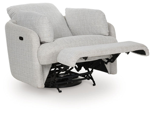 Alainmont Next-Gen Nuvella - Stone - Swivel Power Recliner