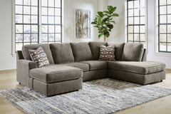 Complete your at-home retreat with this casually chic sectional with chaise. The luxe herringbone chenille upholstery is indulgently plush to the touch. With its clean-lined construction, this sectional seamlessly pairs with contemporary aesthetics, makin