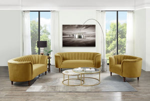 Millephri - Chair - Olive Yellow Velvet