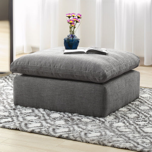 Complete your living room with the unique design and sink-in comfort of the Naveen modular collection. Add both contemporary and modern taste with this beautiful group wrapped in a relaxing hue fabric. This group comes with multiple seating options of wed