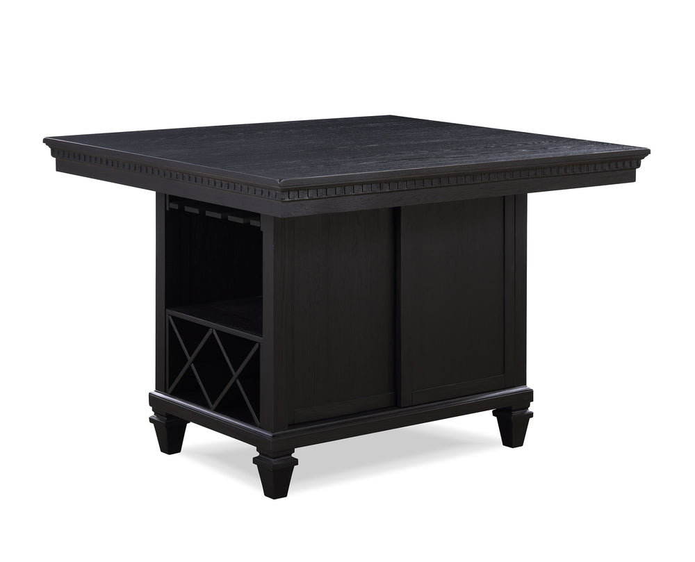 Regent - Counter Height Table Base - Charcoal Black