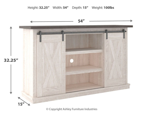  this TV stand is right in tune with your relaxed approach to high style. Beautifully made to accommodate your media equipment