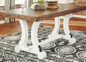  rustic brown swivel seat. D546-324/330 black metal and distressed vintage white finish