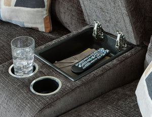 Kanlow - Dusk - Dbl Reclining Loveseat with Console