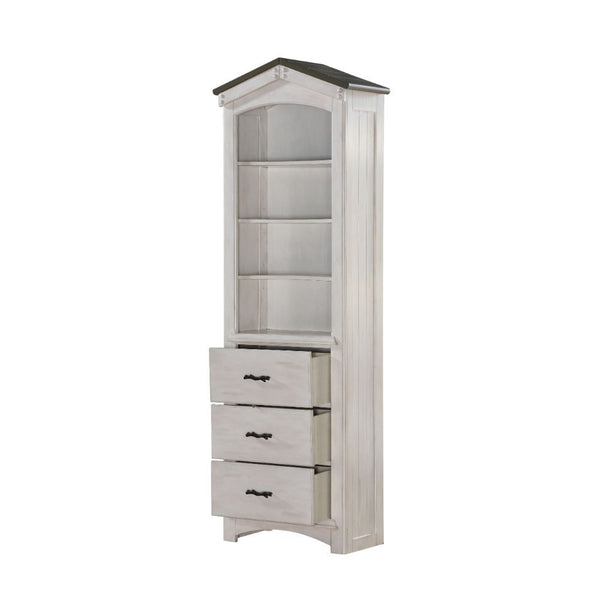 Tree House - Loft Bed - Weathered White & Washed Gray