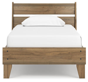 Deanlow - Honey - Twin Platform Panel Bed