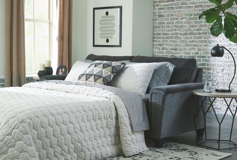 If youâ€™re looking for a smokinâ€™ hot look priced to entice, youâ€™re sure to find this space-conscious, budget-conscious sofa sleeper beautifully fits the bill. Covered in a smoke gray chenille upholstery loaded with plush texture, this less-is-more co
