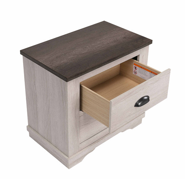 Coralee - Queen 5 Piece Bedroom Set - Chalk / Gray