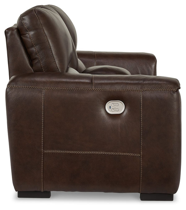 Alessandro - Walnut - PWR REC Loveseat/Con/Adj HDRST