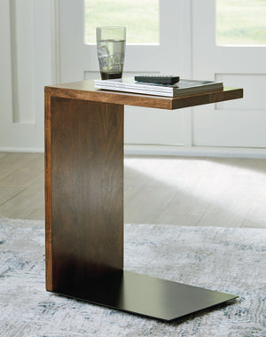  superior function. The C-shaped design of this accent table lends a clean-lined