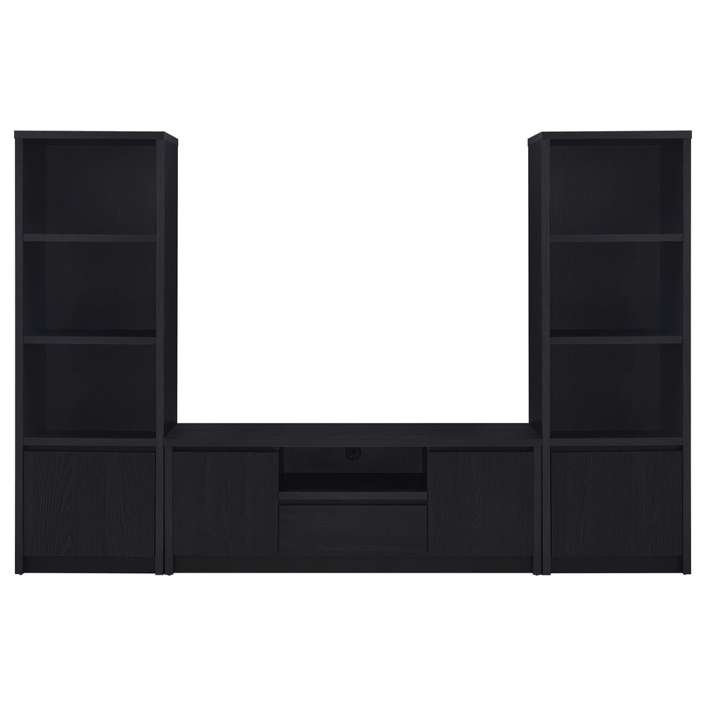 Winfield 3-piece Entertainment Center 60-inch TV Stand Black