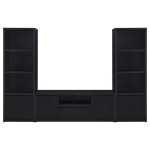 Winfield 3-piece Entertainment Center 60-inch TV Stand Black