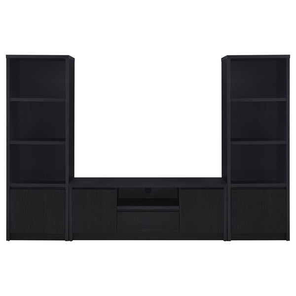 Winfield 3-piece Entertainment Center 60-inch TV Stand Black