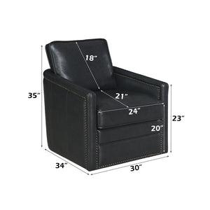 Rocha - Swivel Chair With Glider - Black
