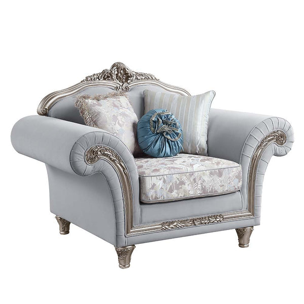 Create a more luxurious and comfortable living room with this classic Pelumi sofa. This living room sofa features a wooden design with platinum wooden trimmings. The sofa comes with pocket coil seating for comfort. The back is cushioned and designed with 