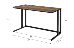 Tyrese - Desk - Walnut & Black Finish
