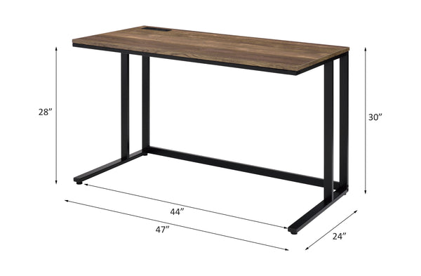 Tyrese - Desk - Walnut & Black Finish
