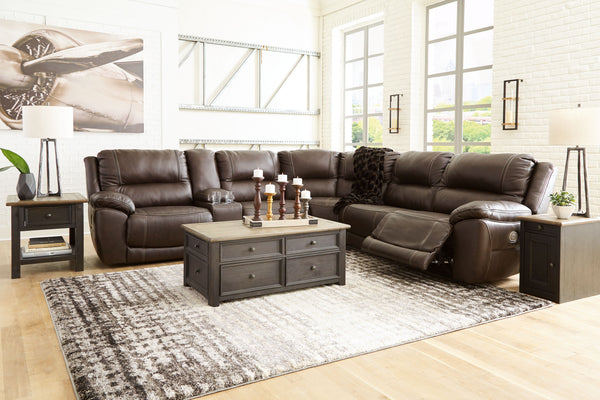 Dunleith - Chocolate - Power Sectional 6 Pc