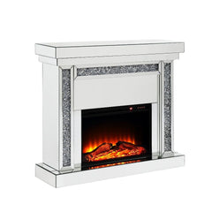 The Noralie Console Fireplace will add a contemporary touch to any room in your home. With its clean lines, this brilliant rectangular accent piece showcases a distinctive style for an intriguing look. The unique piece has fully mirrored base and top and 