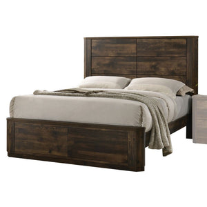The Elettra bedroom collection provides a commanding presence in any bedroom. This contemporary bed features a rectangular headboard with low profile footboard and uniquely grooved panels, crafted with a transitional look that is an ideal addition to any 