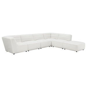 Sunny - Square Upholstered Ottoman - Natural