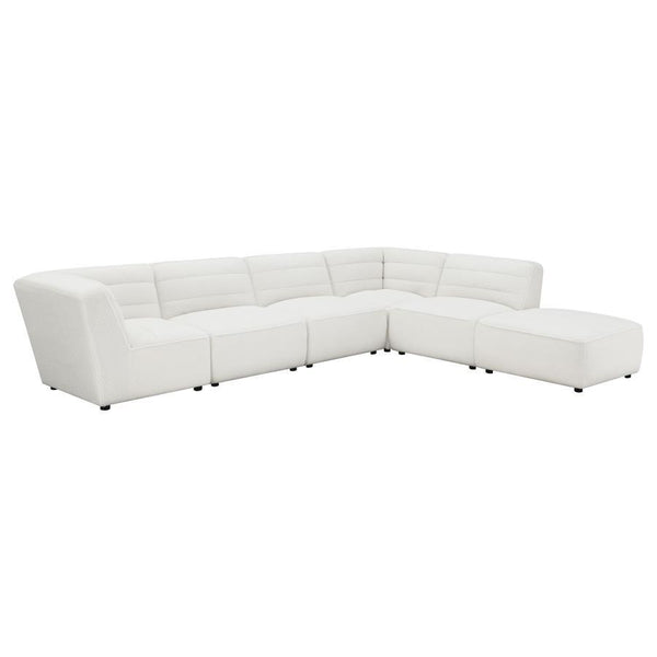 Sunny - Square Upholstered Ottoman - Natural