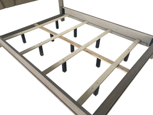 Pure Modern - Bedroom King Panel Bed With Dresser And Mirror - Moonstone