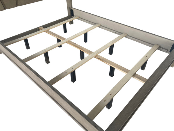 Pure Modern - Bedroom Queen Panel Bed With Dresser And Mirror - Moonstone