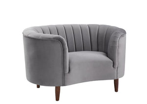 Millephri - Chair - Gray Velvet