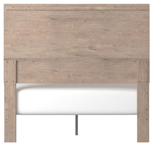 Senniberg - Light Brown / White - Full Panel Bed