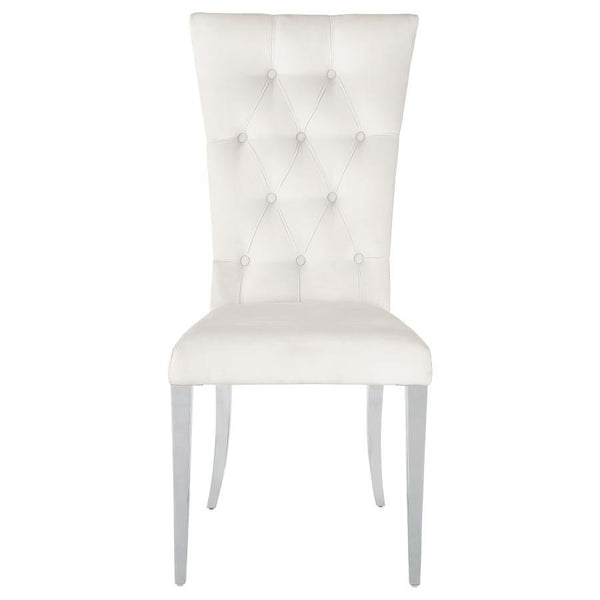Kerwin - Velvet Upholstered Dining Side Chair (Set of 2) - White