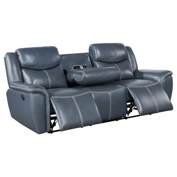  complete with gleaming stainless steel cup holders and a hidden pop-up po
