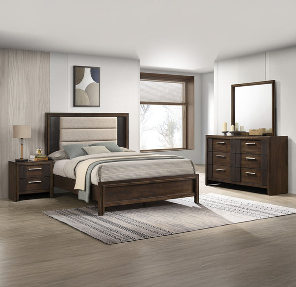 Carlton - Queen Bed - Brown