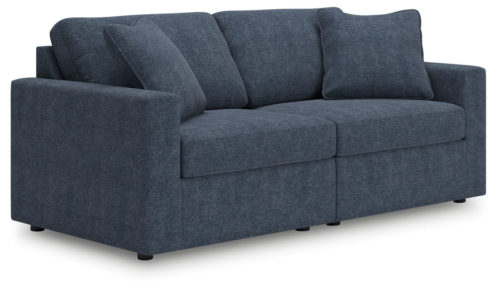 Looking cool and contemporary is great. But when it comes down to it, youâ€™re all about low-maintenance lounging. With the performance fabric on this sectional loveseat, cleaning spills is a breeze. And its customizable modular design caters to your ever