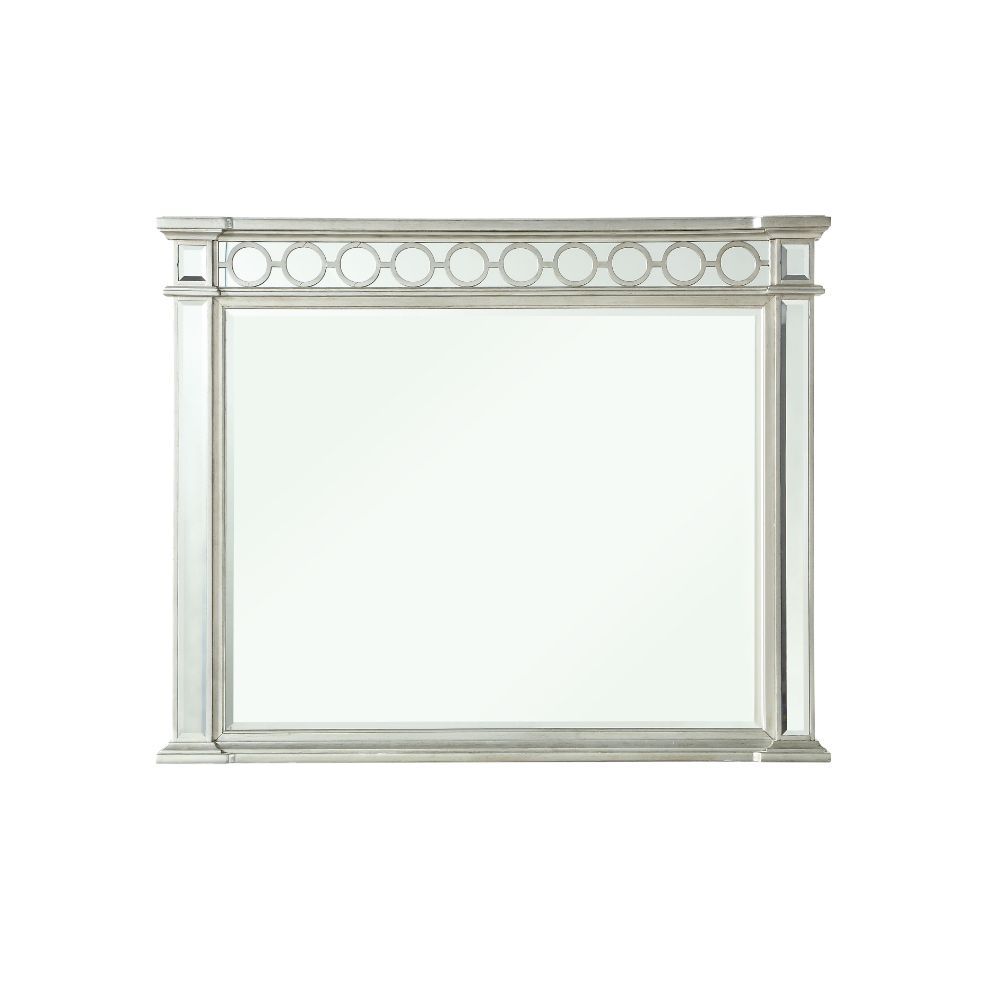 The Varian dresser provides a commanding presence in any room. Add a dash of glam to your bedroom with this Varian dresser, this dresser features four tapered legs and 8 storage drawers with crystal-like knobs. This gorgeous dresser is accented with raise
