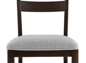 Higgins - 5 Piece Dining Room Set - Dark oak