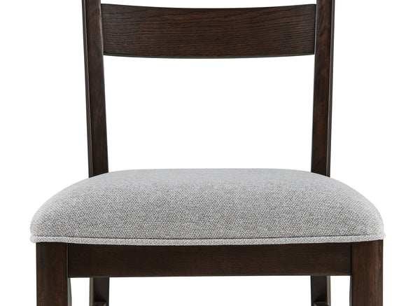 Higgins - 6 Piece Dining Room Set - Dark oak