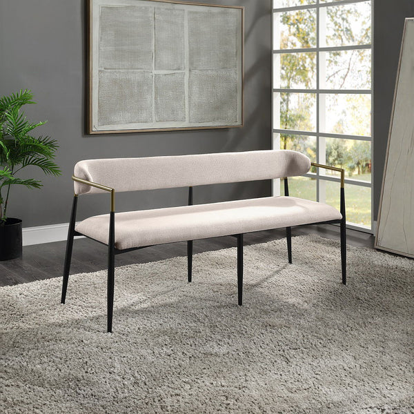 Transform your dining experience with the Jaramillo collection. This dining set with its weathered finish style, padded seat, and back cushions, combines comfort and elegance seamlessly. The modern design is perfect for both casual meals and sophisticated