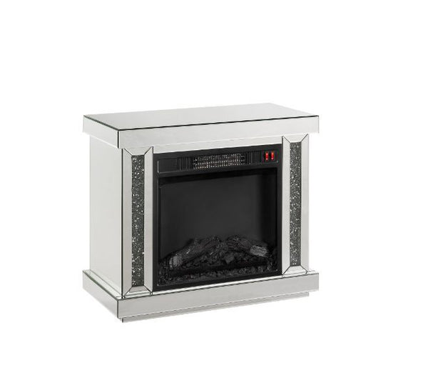 The Noralie LED Electric Fireplace will add a contemporary touch to any room in your home. With its clean lines, this brilliant rectangular accent piece showcases a distinctive style for an intriguing look. The unique piece has beautiful mirrored finish a