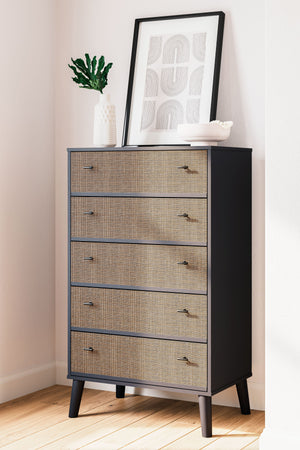  sleek hardware and splay legs round out the urban meets mid-century vibe.<