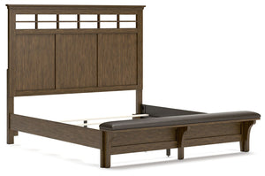 Shawbeck - Medium Brown - King Panel Bed