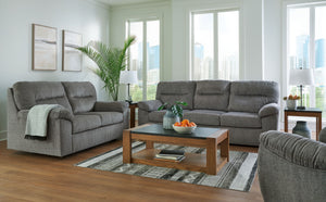 Make your living room the ultimate hangout with this set. Its buttery soft upholstery encourages you to lounge a while longer. Comfortable, casual and contemporary, this living room set caters to the style you love and the function you crave. <h4><b>Bindu