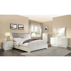 The Bellagio bed features sleigh padded HB with crystal like Inlay and high gloss finish, low profile footboard and bracket legs. Its elegant and luxury design makes the collection both eye catching and sophisticated. Matching case goods for you to choose
