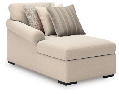 This left-arm facing corner chaise is made with Next-Gen Nuvellaâ„¢ (polyester) fade-resistant, washable fabric. Fully finished on all sides, it pairs with other items in the series to make a modular sectional.<br><br><b>Additional Dimensions</b><br><ul><