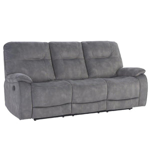 Cooper - Manual Glider Reclining Sofa And 2 Recliners - Shadow Gray
