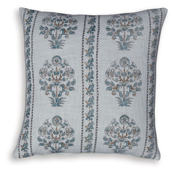 Classic? Absolutely. Elegant? Indeed. With its delightful printed floral design in an ivory, green and brown palette, this accent pillow is a timeless addition wherever you plant it.<br/><br/><b>Product Features</b><ul><li>Made with cotton</li><li>Printed