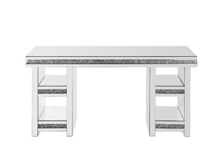 Noralie - Writing Desk - Clear Glass