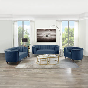 Millephri - Chair - Blue Velvet
