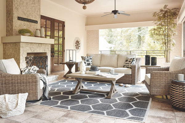 Beachcroft - Beige - Sofa with Cushion